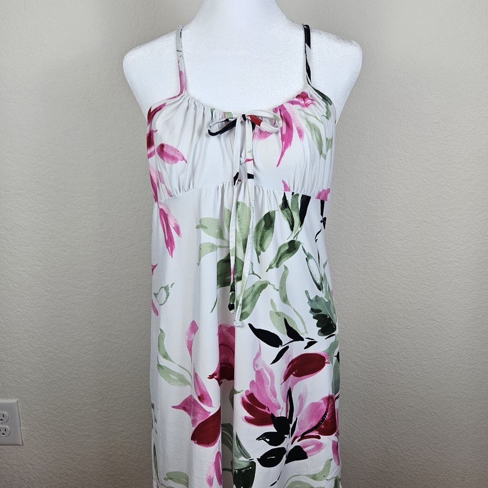 Secret Treasures White and Pink Floral Camisole